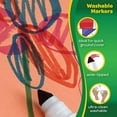 thumbnail image 2 of Crayola Marqueurs lavables couleurs classiques, 10 ct, 2 of 4