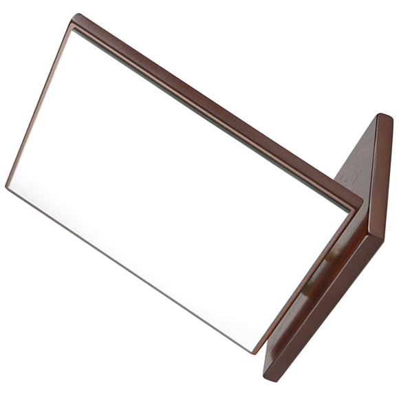 TABLZONE 1Pcs Girls Vanity Mirror Wood Light Brown Simple Shape Design for Homeowners