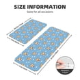 thumbnail image 2 of 2 Pce Crystal Velvet Kitchen Floor Mat Door Mat 47.2×17in Water Absorption And Stain Resistance For Laundry Dining Room Office Sink Animal Dog Cartoon Pattern With Bones, 2 of 6