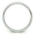 thumbnail image 2 of Platine 4mm Demi-Rond Bague de Mariage Taille 11 Dôme Classique, 2 of 9