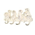 thumbnail image 2 of Handcrafted Model Ships K-0630-W Whitewashed Cast Iron Dog Wall Hooks 8&Quot;, 2 of 2