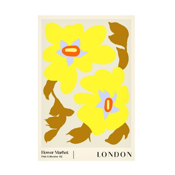 Trademark Fine Art NKTN Flower Market London Canvas Wall Art