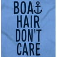 thumbnail image 2 of Boat Hair Don't Care Ocean Vibes Cute Women Crewneck Sweatshirt Brisco Brands L, 2 of 6