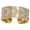 Gold, variant on Women's Hypoallergenic Stainless Steel Chevron Ring By Howard's