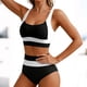 thumbnail image 1 of Tankini de moda para mujer, sin mangas, patchwork, bikini, traje de baño push-up, acolchado, conjuntos de blusa, traje de baño de dos piezas para mujer, trajes de baño tankini para mujer, traje de bañ, 1 of 6