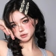 thumbnail image 3 of 8pcs Hair Clips Star Hair Clip Kawaii Hair Accessories for Women Heart Hair Clips Rave Hair Accessories for Girls Metal Hair Barrettes 2000s Sweet Side Clips(Silver Pink Star Heart), 3 of 6