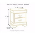 thumbnail image 5 of Ashley Furniture Signature Design - Alisdair Nightstand - 2 Drawers - Traditional - Rectangular - Dark Brown, 5 of 5