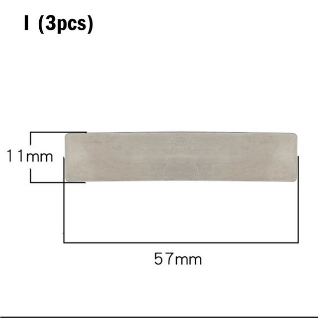 3 Pcs Plaques de Valve de Tête de Pompe de Compresseur d'Air Silencieuses Sans Huile, Machine à Piston à Courroie