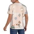 thumbnail image 2 of KLL Animals Riding Across The Sky1 for Men's Baseball Shirts,Short Sleeve Casual Shirts Button Down Shirt for Men Beach Summer Wedding Shirt-Medium, 2 of 7