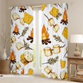 thumbnail image 2 of Erosebridal Camping Campfire Barbecue Blackout Curtains Set of 2 (52x84 Each) for Boys Girls,Adventure Theme Funny Food Window Curtains for Kids Teens,Luxury Bedroom Decor, 2 of 6