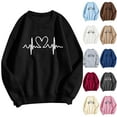 thumbnail image 3 of YANHAIGONG Long Sleeve Workout Tops for Women Fashion Women's Printing Casual Long Sleeve Round-Neck Shirt Tops Fall Clothes for Women, 3 of 3