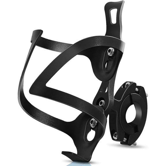 XIHAMA Bike Cup Holder, Bicycle 2-in-1 Bottle Bracket, Aluminum Alloy Water Bottle Cages, Universal Rotation Cup Drink Holders for Bike Handlebars, Motorcycle, MTB, Boat, Wheelchair