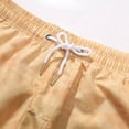 thumbnail image 5 of Sakmal Knee Length Mens Shorts Board Bermuda Big and Tall Wide Leg Yellow 9 Inch Summer Graphic Shorts for Men 3XL, 5 of 7