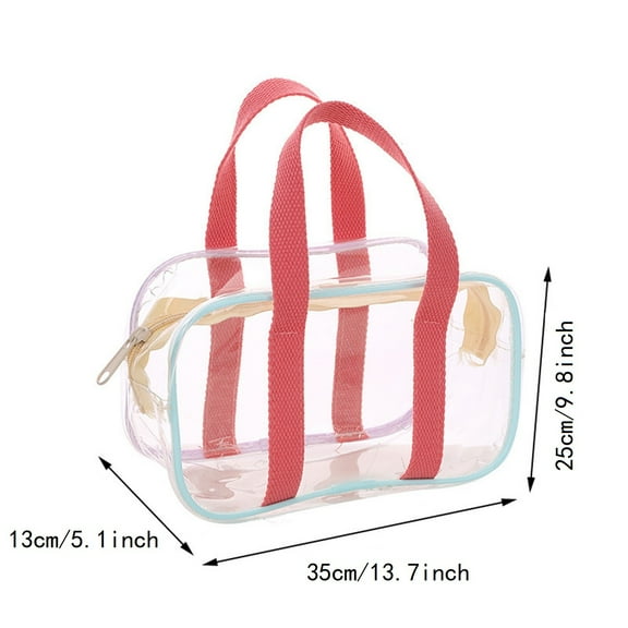 Up to 60% off！ Bifavgk Clear Pvc Beach Bag For Women Transparent Plastic Tote Bag 1Pc Dorm Room Essentials For Girls