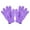 Purple, variant on Lunxisen 2 Pcs Exfoliating Dual Texture Bath Gloves for Shower, Spa, Massage and Body Scrubs, Dead Skin Cell Remover, Gloves with Hanging Loop