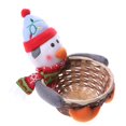 thumbnail image 3 of Organizador Cesta de bambú para dulces de Navidad, cesta de almacenamiento de regalo de bombones (L, pingüino, muñeco de nieve Tmvgtek Libre de BPA, 3 of 3