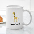 thumbnail image 3 of CafePress - Giraffe Whats Up Mugs - 11 oz Ceramic Mug - Novelty Coffee Tea Cup, 3 of 4