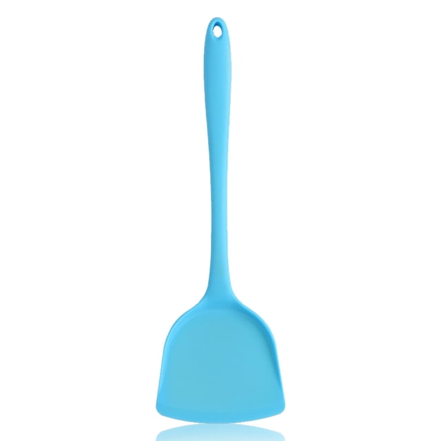 Espátula de silicona para wok, antiadherente, resistente al calor, las manchas y los olores, fácil de limpiar y apta para lavavajillas, utensilio de cocina sin costuras para cocinar, hornear, saltear