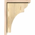 thumbnail image 3 of 6"W x 12"D x 16"H Yorktown Rough Sawn Corbel w/Backplate, Douglas Fir, 3 of 9