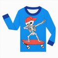 thumbnail image 4 of NOLDARES Toddler Girls Skeleton Pajamas Sets Kids Pumpkin Sleepwear Girl Halloween 2 Pcs PJS, 4 of 4