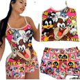 thumbnail image 4 of 2025 Ropa Traje corto con estampado de dibujos animados para mujer, 4 of 5