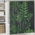 thumbnail image 6 of Orinice Shower Curtains, Nordic Turtle Back Leaf Eucalyptus Leaf Spring Feather Leaf Banana Leaf Decoration Bath Curtain  Polyester Fabric for Bathroom Curtain Set with 12 Hooks 60x72, 6 of 7