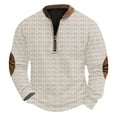 thumbnail image 2 of Blusas y camisas de manga larga con cuello redondo Sudadera con capucha de cuello redondo para hombre Jersey estampado Blusa de poliéster de manga larga para hombre, 2 of 4