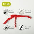 thumbnail image 3 of Truetap Full Red Corkscrew Wine Opener with Foil Cutter, Wine Bottle Opener, 3 of 8