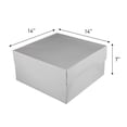 thumbnail image 2 of Hat Boxes with Handles - White - 14" x 14" x 7" - Case of 25 - Sturdy White Cardboard Hat Box with Handles - Premium Cardboard Hat Boxes with Lids for Secure Storage - Elegant Hat Box Solution, 2 of 7