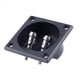 thumbnail image 5 of 8X Copa Del Terminal Caja De Altavoz Tipo De Borne Doble Forma Cuadrada Negro, 5 of 5