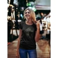 thumbnail image 2 of Gold Ethnic Dog Head T-Shirt Women -Image by Shutterstock, Female Large, 2 of 4