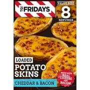 TGI Fridays Loaded Cheddar & Bacon Potato Skins Value Size Frozen Snacks & Appetizers, 22.3 oz Box Giant
