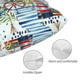 thumbnail image 3 of KLL Watercolor Sailboat Pillow Covers Envelope Closure,Super Soft and Cozy Fuzzy Fleece Pillow Case Cover (No pillow core） 16"x24", 3 of 5