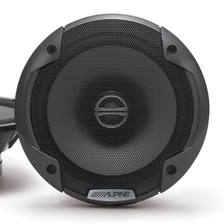 Alpine - 6-1/2" 2-Way Coaxial Car Speakers with Polypropylene Cones (Pair) - Black
