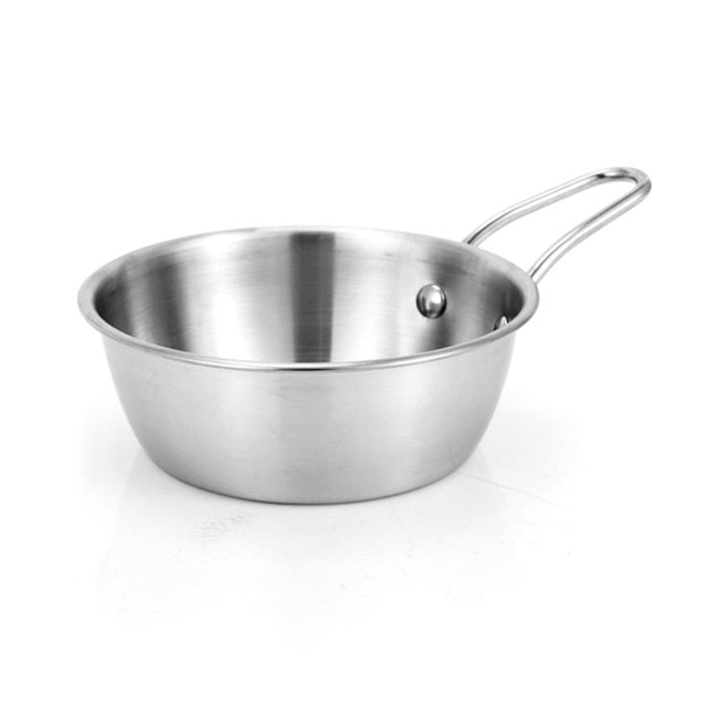 CSChome Rust-proof Sierra Cup Camping Sierra Cup Stainless Steel Bowl Rustproof Resistant Polished Surface Drinking Mug Mini Outdoor Pot