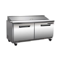 Maxx Cold 2 Door Refrigerated Sandwich and Salad Prep Station, 48.2", 12 cu. ft. Capacity, in Stainless-Steel (MXCR48SHC)