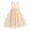 Beige, variant on IBTOM CASTLE Flower Girls Dress for Wedding Round Neck Sleeveless Floral Embroidered Ruffle Tulle Dress Birthday Party Princess Pageant Gown with Bowknot 4-5 Years Sky Blue