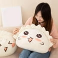thumbnail image 6 of Cute Simulation Dumpling Stuffed Pillow, Funny Food Shaped Pillows, Dumpling Pillow, Sleeping Hugging Pillow, Sofa Office Waist Pillow (Style A,11.81in), 6 of 6