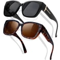 thumbnail image 1 of Gafas de sol KANASTAL polarizadas UV400 para usar sobre lentes, color negro/marrón, 1 of 6