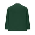 thumbnail image 5 of Delliss Women's Solid Color Versatile Short Fall Knitted Cardigan Green XL, 5 of 7