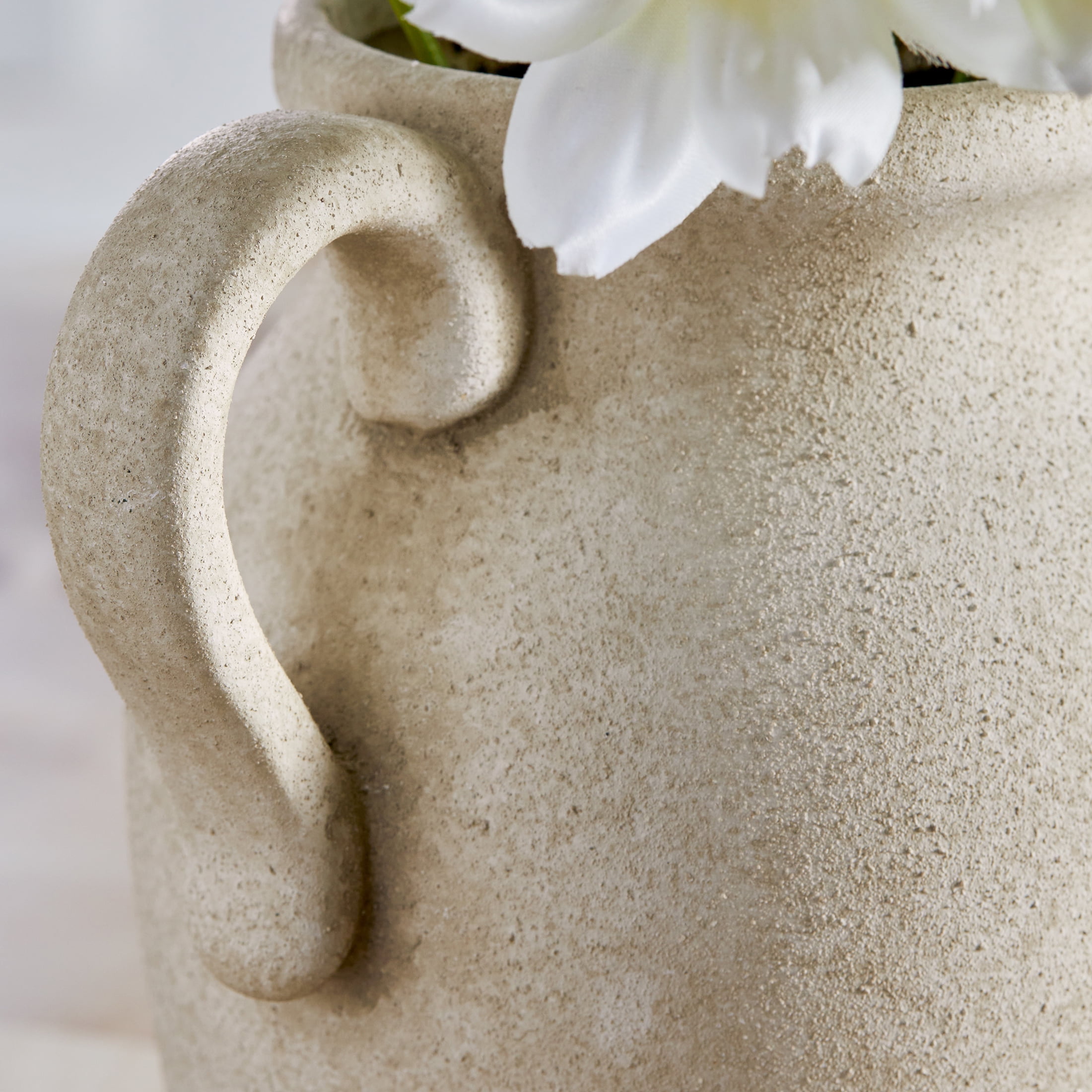 Better Homes & Garden Artificial Wild Flowers in Ceramic Jug Vase for Home Decor