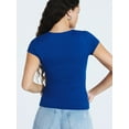 thumbnail image 3 of Scoop Women's Contour V-Neck Tee, Sizes XS-XXL, 3 of 5