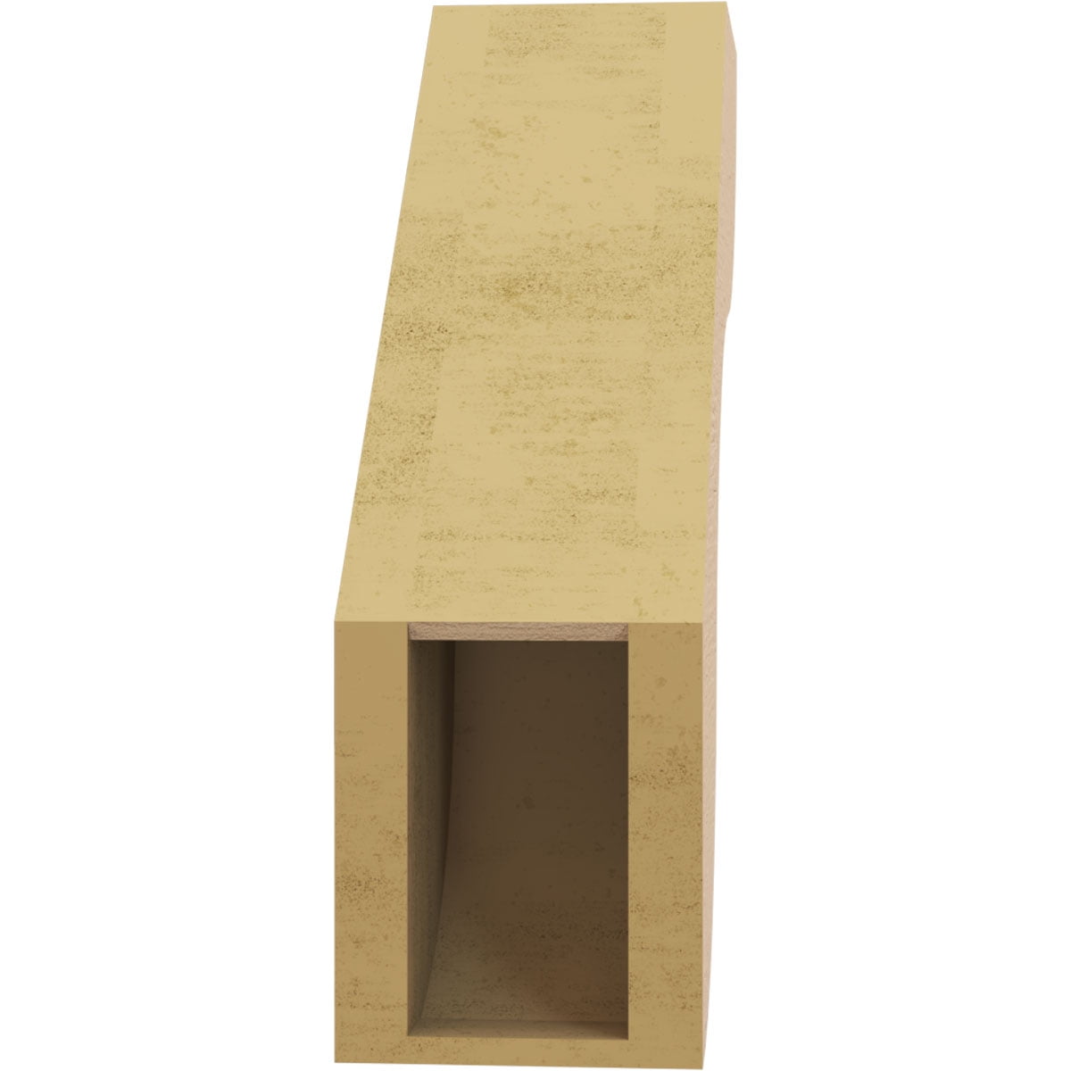 Ekena Millwork 5"W x 16"D x 16"H Carmel Rough Cedar Woodgrain TimberThane Knee Brace, Primed