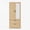 Natural, variant on 72" Tall 2 Doors Armoire Wardrobe Closet with 2 Drawers and Mirror, Multifunctional Wooden Wardrobe Storage Cabinet with Induction Light for Bedroom,Natural