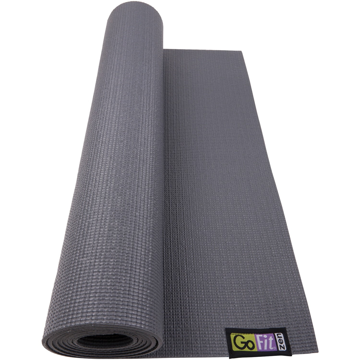 GoFit GF-YOGA-G Yoga Mat (Gray) & GF-YB-GY Yoga Block