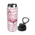 thumbnail image 2 of Pofeuu Flamingo Print 18oz Sports Insulated Kettle Stainless Steel Vacuum Water Bottle Leakproof Sport Flask, 2 of 7