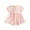Pink 1, variant on FAIWAD Newborn Baby Girls Romper Dress Short Sleeve Ruffle Ruched Solid Color Dress Girl Party Birthday Princess Dresses
