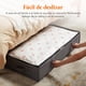 thumbnail image 3 of Pack de 4 Organizadores para Colocar Bajo la Cama, Arcón de Gran Capacidad con Asa Reforzada, para Organizar y Almacenar Mantas, Sábanas, Ropa, para Dormitorios, Armarios, Residencias, Gris, 3 of 9