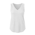 thumbnail image 6 of GUACER Ribbed V-Neck Tank Top for Women Sleeveless Blouses Casual Summer Basic Top for Layering, 6 of 6