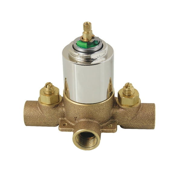 Kingston Brass KB656V Pressure Balanced Tub and Shower Valve, with Stops in Polished Nickel